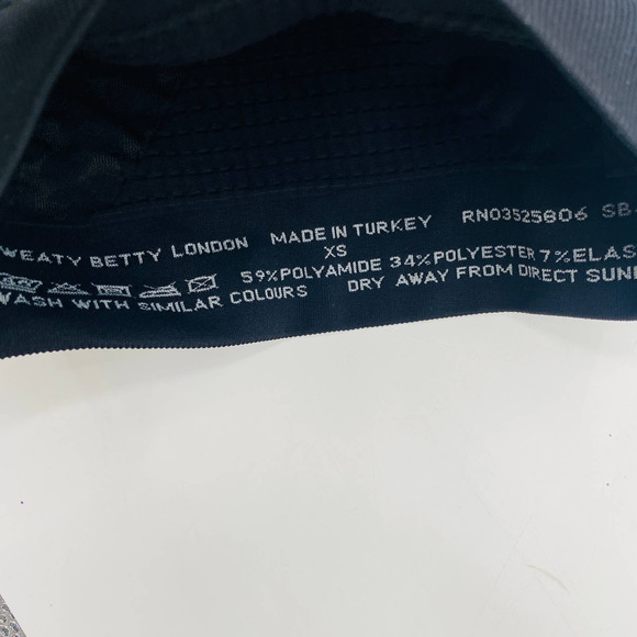 Sweaty Betty Stamina Sports Bra Grey Leopard Black Camouflage Size XS NWT - Picture 5 of 11